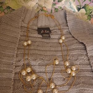 Grey Crop Sweater 1X